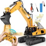Pelleteuse tlcommande camions jouet pour enfant 3 5 6 7 8 12ans cadeau de nol jouet engin de chantier ...