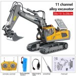 Pelleteuse tlcommande pour enfant - 043 pelle or - vhicule dingnierie rc - jaune
