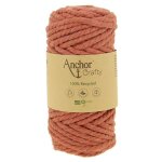 Pelote de fil pour macram anchor crafty coton polyester rouge brique