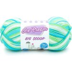 Pelote de laine acrylique - zgeer - th� vert - 100 % acrylique - 1022 m - lavage en machine - 2794 x ...