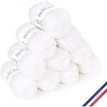 10 pelotes de laine - blanc neige - 100% acrylique - bergre de france - barisienne 7