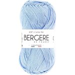 Pelote de laine - ciel - 100% coton bio - 3mm - tricot et crochet - bergre de france