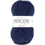 Pelote de laine - marin - 100% coton bio - 3mm - tricot et crochet - bergre de france
