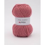 Pelote de laine charly vieux rose 50 g