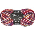 Pelote de laine pour chaussette - marque - 50 g - bleu / rouge - id�ale pour tricotage - confortable ...