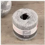 Pelote de laine - cheval blanc - bride - argent� - 200m - 25g