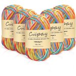 Pelote de laine d�grad�e - sightmark - multicolore - 225g - 80% coton 20% fibre de lait - 500 m�tres ...