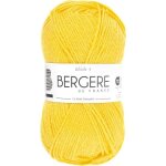 Pelote de laine - jaune - 50% laine 50% acrylique - bergre de france - idale 4