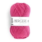 Pelote de laine - magenta - 50% laine 50% acrylique - bergre de france - idale 4