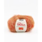 Pelote de laine et mohair phil leo - 25gr - phildar(. . . ) - coquelicot rouge