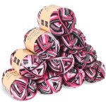 Pelote de laine � tricoter d�grad� - zgeer - 10 pelotes - 450 g - multicolore - 80% coton 20% fibre de ...