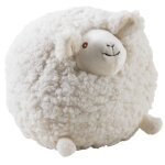 Peluche - autrement - mouton en laine blanc - 20 cm - intrieur - mixte