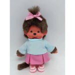 Peluche - bandai - monchhichi - se203949 - jupe basket - 20 cm