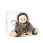 Peluche capucin le singe - histoire dours - ho3046 - poil long et dense - couleur brune - 30cm - 45cm ...