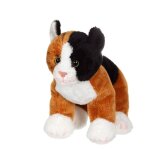 Peluche - chat floppikitty - roux noir et blanc 22 cm Peluche - chat floppikitty - roux noir et blanc 22 cm