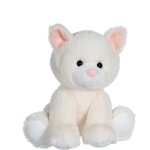 Peluche chat en peluche gipsy les amis floppy 30 cm - blanc et rose - dès la naissance Peluche chat en peluche gipsy les amis floppy 30 cm - blanc et rose - dès la naissance