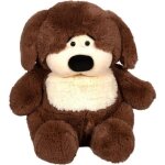 Peluche chien chubby dog - gipsy toys - 40 cm marron