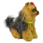 Peluche chien interactif yorkshire terrier aboie avec queue qui bouge Peluche chien interactif yorkshire terrier aboie avec queue qui bouge