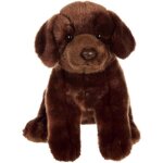Peluche chien labrador marron - gipsy toys - assis�25 cm