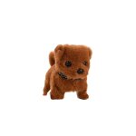 Peluche chien marron realiste interactif marche bouge queue remuant Électrique jouet pour enfant Peluche chien marron realiste interactif marche bouge queue remuant Électrique jouet pour enfant