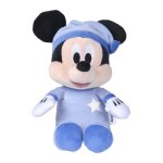 Peluche disney mickey phosphorescente - 25 x 13 cm - impression lumineuse - bleu