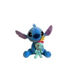 Peluche - disney - stitch + scrump - 50cm - bleu - pour enfants  partir de 3 ans