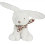 Peluche - doudou et compagnie - lapin 10cm - blanc - mixte