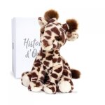 Peluche - doudou et compagnie - lisi la girafe naturelle 30 cm - souple et amusante