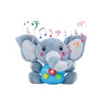 Peluche elephant jouet bebe 6 mois jouets dveil peluche musical cadeau naissance halloween bebe garcon ...