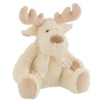 Peluche enfant renne assis prancer 28cm beige Peluche enfant renne assis prancer 28cm beige