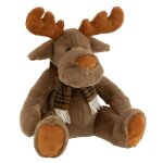 Peluche enfant renne assis prancer 32cm marron
