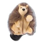 Peluche gant marionnette - herisson - enfant - noir - 3 ans - mixte