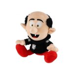 Peluche gargamel 33 cm - set doudou enfant collection schtroumpf avec 1 carte tigre