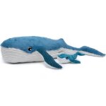 Les dglingos - peluche ptipotos baleine maman bb bleue - globe trotoys