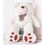 Peluche gante xxl 300 cm blanc - mi? gustaw - ours en peluche