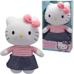 Peluche - gptoys - hello kitty - hkt131 - modle robe denim - 30 cm - ds 3 ans