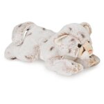Peluche lopard des neiges - histoire dours - 30 cm beige - mixte - plush - intrieur