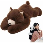 Peluche lest�e ours 65cm(1kg) - coussin apaisant anti - anxi�t� cadeau pour enfant et adulte - aide au ...