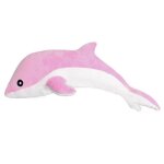Peluche - mascotte - dauphin rose - 70 cm - 100% coton - pour enfants � partir de 3 ans