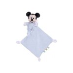 Peluche mickey avec mouchoir bleu 18 cm - doudou enfant - cadeau naissance - b�b� - gar�on
