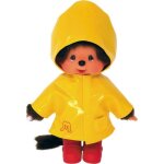 Peluche monchhichi - bandai - cir� iconique jaune - 20 cm