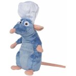Peluche xl ratatouille 80 cm : rat remy chef de cuisine - set grand doudou enfant et carte animal