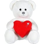 Peluche ours coeur - gipsy toys - 22 cm