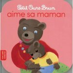 Peluche petit ours brun - collection petit ours brun - aime sa maman