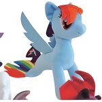 Peluche mon petit poney rainbow dash 34 cm