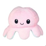 Peluche pieuvre reversible : 19 cm - doogy
