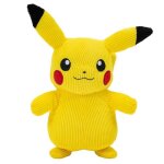 Peluche - pokemon - pikachu corduroy - 20 cm - jaune - pour enfants  partir de 3 ans