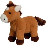 Peluche poney - mbw - 60683 marron - yeux plastique - nez brod - norme en 71
