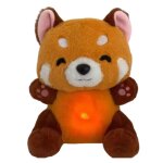 Peluche qui respire panda roux musicale et lumineuse ? veilleuse b�b� ? sons apaisants