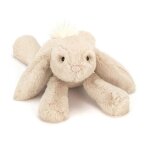 Peluche - jellycat - smudge rabbit - blanc - souple - pour enfants de tous ges